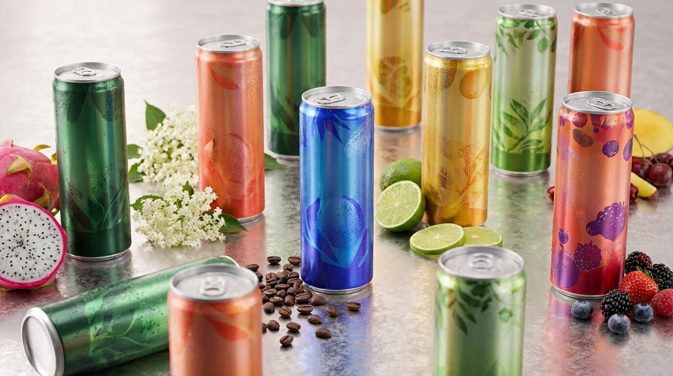 Exotic and Fruit Flavored Energy Drink Concepts