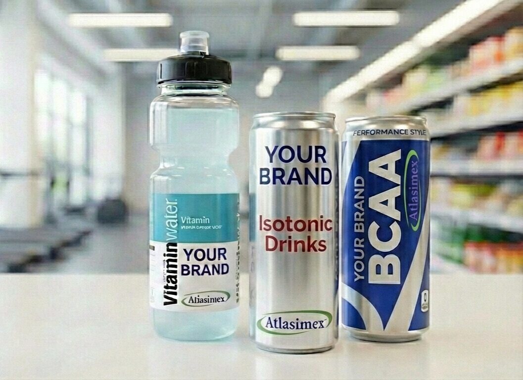 Functional Beverage Trio: Isotonic, Vitamin, and BCAA